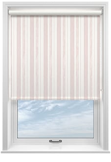Shabby Chic by Rachel Ashwell Watercolour Stripe (Blackout), Blush - Roller Blind